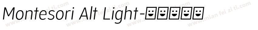 Montesori Alt Light字体转换